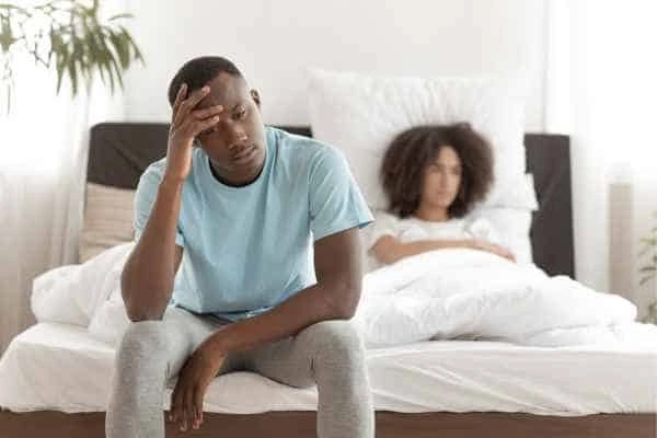 Man upset about ED symptoms Brackley