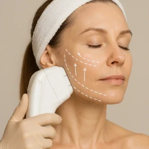 Woman having HI-FU to reduce wrinkles call LA LIPO Brackley Now!
