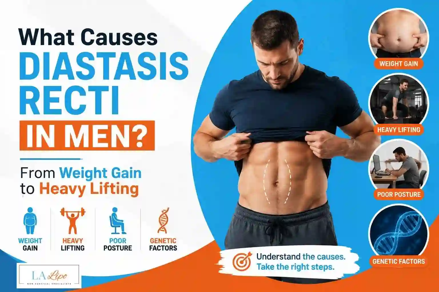 What Causes Diastasis Recti in Men? From Weight Gain to Heavy Lifting Brackley